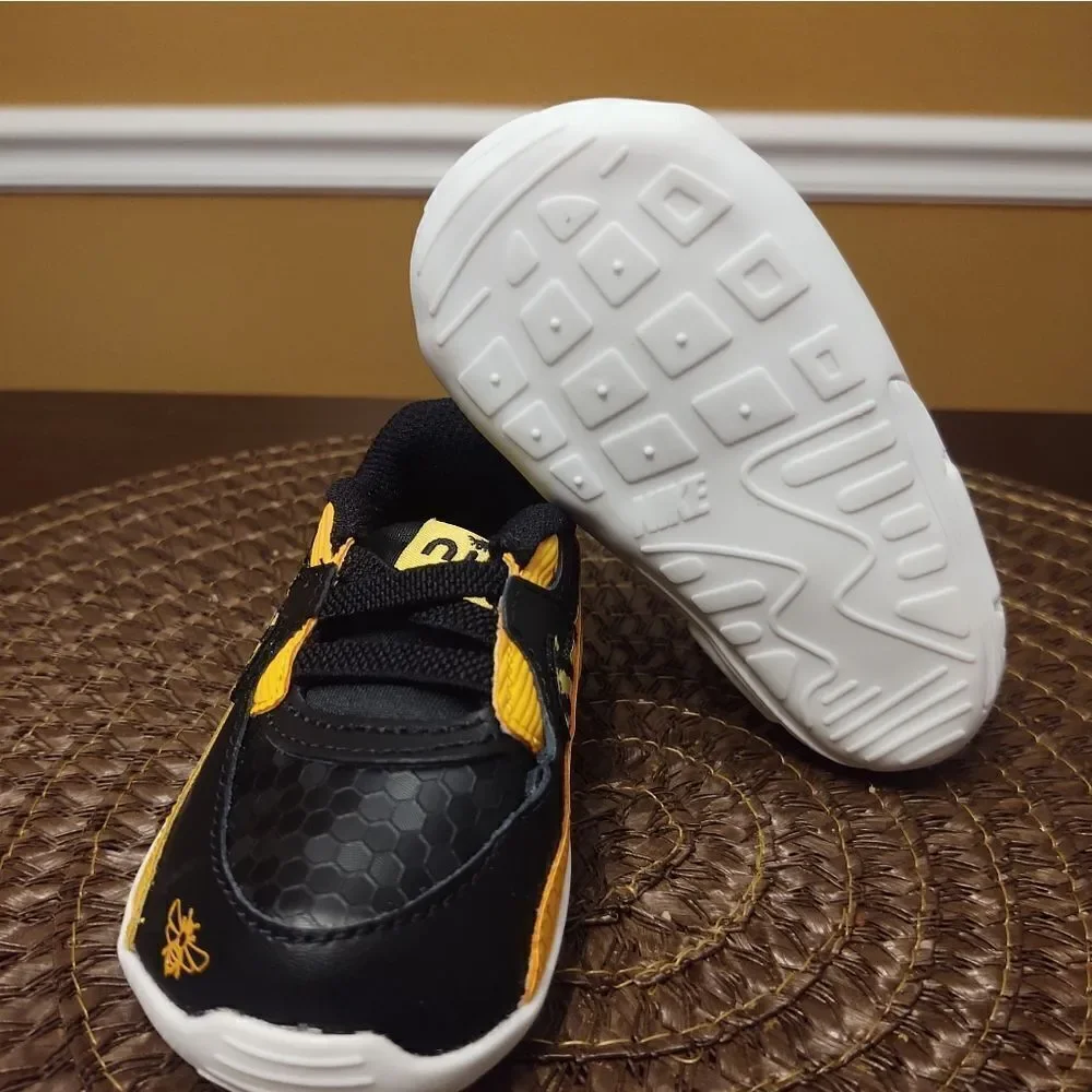 Nike Max 90 Crib SE (CB) Black Opti Yellow  Baby Size 4C CZ4504-001 NEW